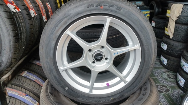 ขายล้อใหม่ P1 15 4รู100 หน้า7 ยางใหม่ปี16 4 ล้อ