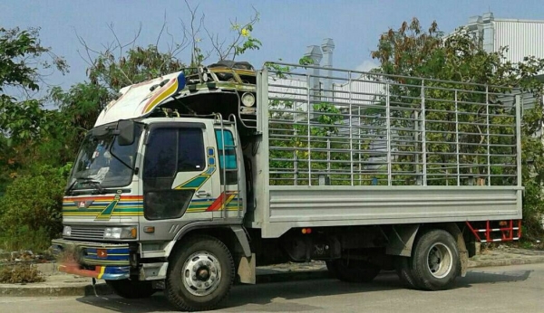 รถฮีโน่ 6 ล้อ รั้ว ( ไม่ดั้ม ) FF3H  195 แรงม้า. ปี 38.    สนใจติดต่อ  081 - 6079515