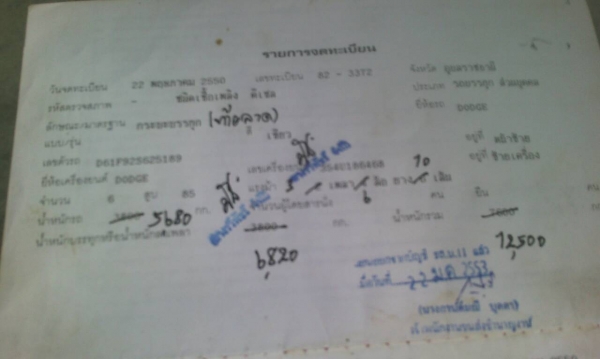 ขายเทลเลอร์ขี้น120. ทะเบียนพร้อม