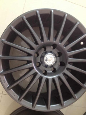 ขายล้อแม็กขอบ 15 กว้าง 6.5 ออฟ 38 4 รู 100 4 รู 114 สภาพไมซ่อมไม่ดุ้ง ทำสีเทากัลมา สวยๆ 5900