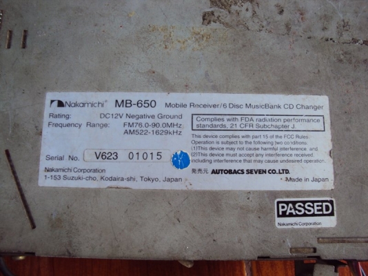 ติดรถยนต์  Nakamichi ทั้งชุด