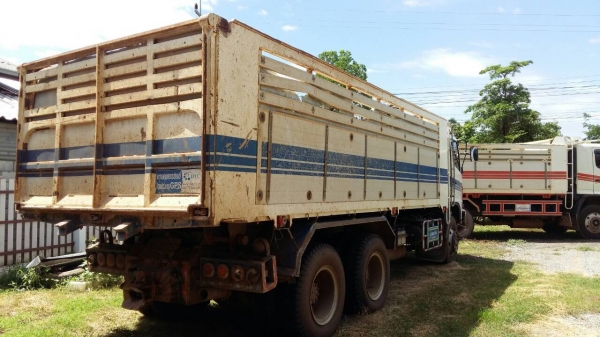 ขายสิบล้อพ่วงดั้มแม่ลูก3เพลาHINO FM1ANLD344แรงปี55