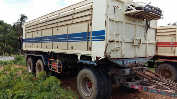 ขายสิบล้อพ่วงดั้มแม่ลูก3เพลาHINO FM1ANLD344แรงปี55