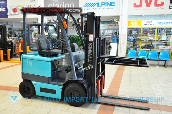 ขายรถโฟล์คลิฟท์มือสอง TOYOTA รุ่น 6FB15-12076 ราคา 265,000 บาท สภาพเดิมจากญี่ปุ่นจากประเทศญี่ปุ่น ไม่เคยใช้งานในไทย