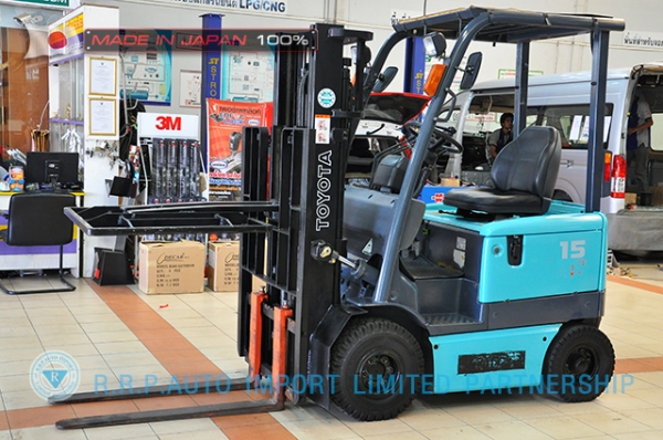 ขายรถโฟล์คลิฟท์มือสอง TOYOTA รุ่น 6FB15-12076 ราคา 265,000 บาท สภาพเดิมจากญี่ปุ่นจากประเทศญี่ปุ่น ไม่เคยใช้งานในไทย