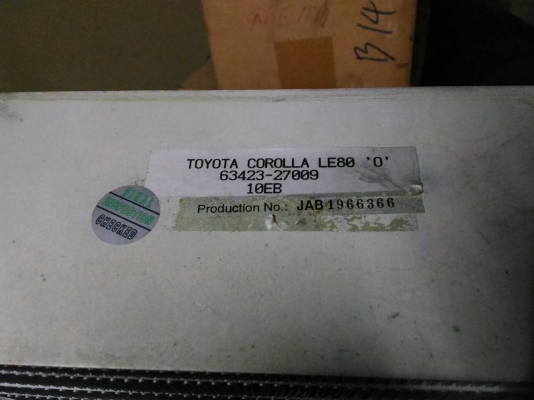 ตู้แอร์ รังผึ้ง คอยเย็นโตโยต้า โคโรล่าหน้าแหลม LE80 86 ลายแท้ ต่างจังหวัดส่งได้ TEL0890671028 อยู่ดอนเมือง IDline 0890671028