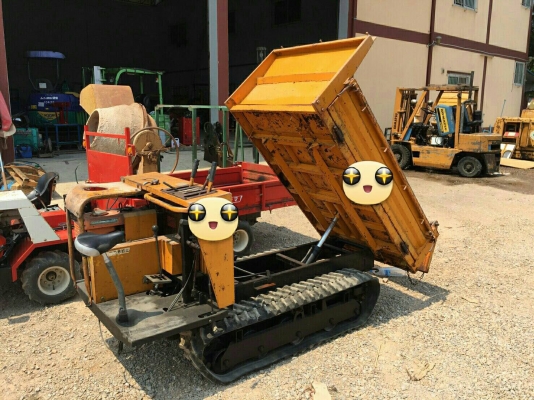 ขายรถบรรทุกดั้มตีนตะขาบแทรคยางเก่านอกเครื่องดีเซล