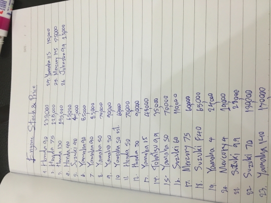 สำราญมารีนขายเครื่องเรือ26ตัว