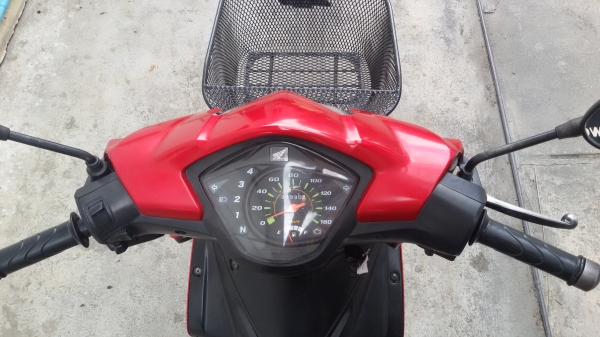 Honda Wave110i สีแดง-เทา ปี52