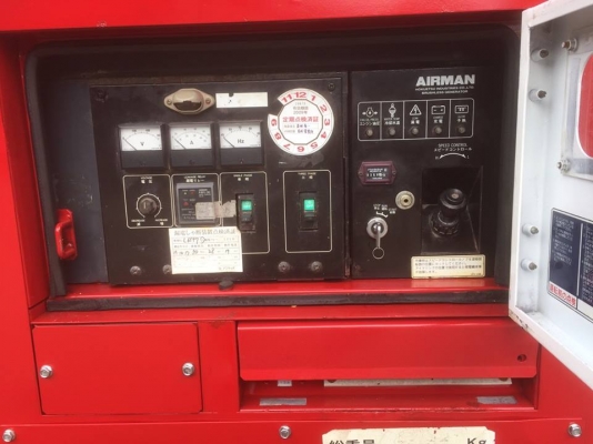 ขายเครื่องปั่นไฟสภาพดี มือสองจากญี่ปุ่น พร้อมใช้งาน