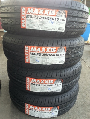 ยาง 205/65/15 ปี 16 Maxxis MA P3 ราคา 4 เส้น =6800