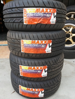 ยาง 205/45/16 ปี 16 Maxxis i pro ราคา 4 เส้น =7500