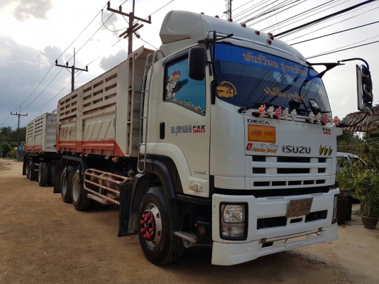 ขายรถบรรทุกดั้ม Isuzu fxz 360 ปี 55 พ่วงแม่ลูก ขายรถบรรทุกดั้ม Isuzu fxz 360 ปี 55 พ่วงแม่ลูก