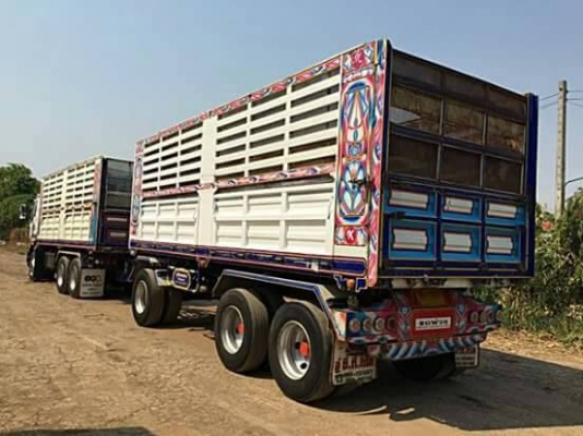 ขายรถบรรทุก 22 ล้อ พ่วงแม่ลูก-ดั๊มพ์ ยี่ห้อ ISUZU DEGA FXZ 360 แรงม้า ปี 2556  ( การันตีรถสวยจริงๆ  เจ้าของขายเอง )