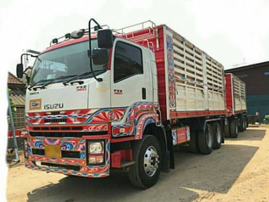 ขายรถบรรทุก 22 ล้อ พ่วงแม่-ลูกดั๊มพ์ ยี่ห้อ ISUZU DEGA FXZ 360 แรงม้า ปี 2556  ( การันตีรถสวยจริงๆ  เจ้าของขายเอง )