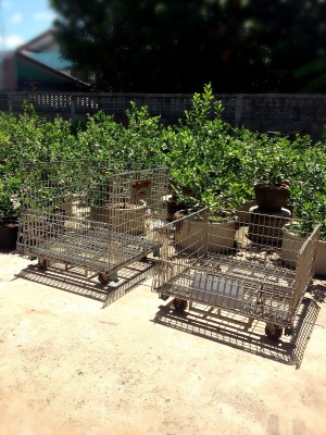 ถูกสุดสุด ตระกร้าเหล็กพับได้ พร้อมล้อรับน้ำหนัก