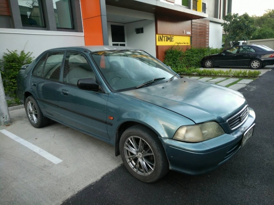 HONDA CITY 1.3 CC. เกียร์AUTO กระจกไฟฟ้า สีฟ้า ปี 1996 เครื่องดี แอร์เย็น