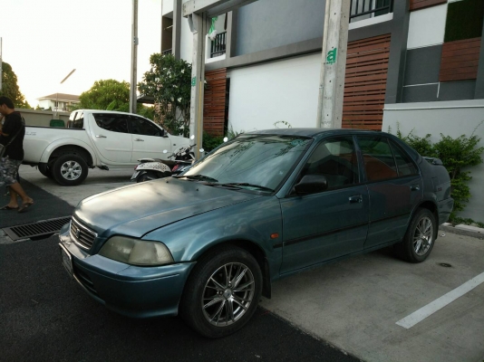 HONDA CITY 1.3 CC. เกียร์AUTO กระจกไฟฟ้า สีฟ้า ปี 1996 เครื่องดี แอร์เย็น