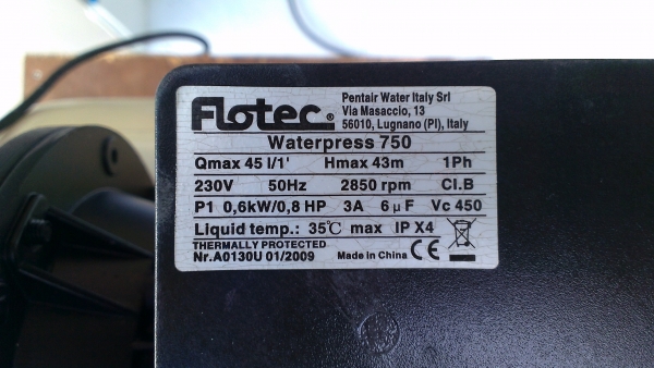 ขายปั้ม FLOTEC 800W