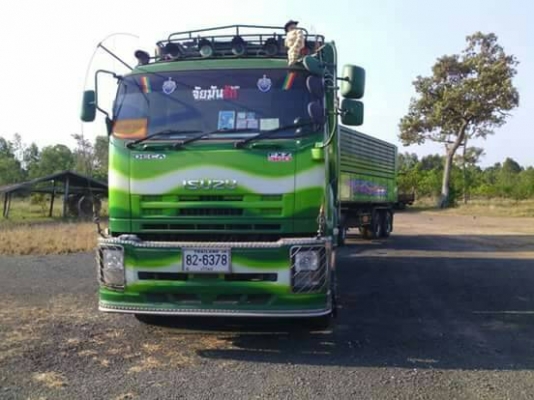 ขายรถบรรทุก 22 ล้อ พ่วงแม่-ลูกดั๊มพ์ ยี่ห้อ ISUZU DEGA FXZ 360 แรงม้า ปี 2556 อู่สหกิจ ( การันตีรถสวยจริงๆ  เจ้าของขายเอง )