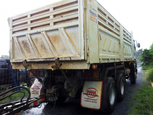 ขายรถบรรทุก 22 ล้อ พ่วงแม่-ลูกดั๊มพ์ คอกเสมอหัว ยี่ห้อ ISUZU DEGA FXZ 360 แรงม้า ปี 2557  ( การันตีรถสวยจริงๆ  เจ้าของขายเอง )