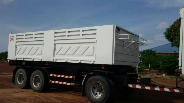 ขายหางพ่วงดั๊มพ์ 3 เพลาแท้ คอกเสมอหัว กระบะเหล็ก3มิตรลอนเฉียงแท้ ปี 2550 ( การันตีรถสวยจริงๆ เจ้าของขายเอง )