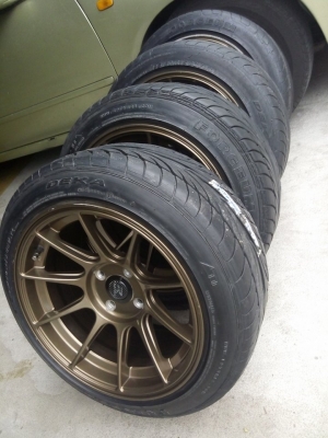 XXR ขอบ 15 กว้าง 8.25 ติดยาง 195 50 15 กลางปี 13