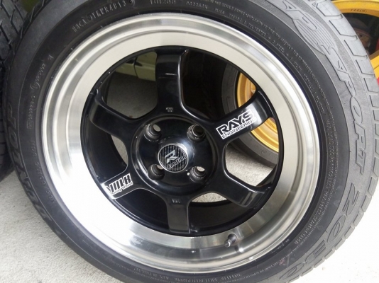 TE37 ขอบ 15 หน้า 7 หลัง 8 พร้อมยางปลายปี 13 TE37 ขอบ 15 หน้า 7 หลัง 8 พร้อมยางปลายปี 13