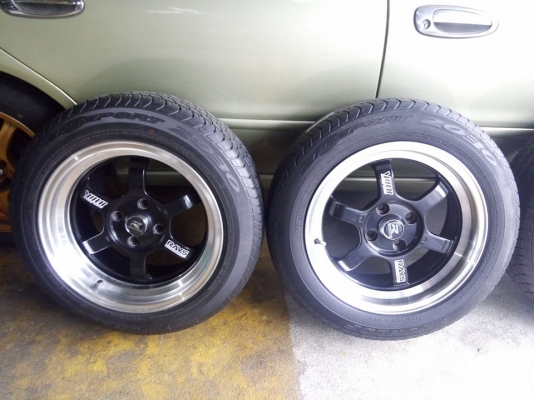 TE37 ขอบ 15 หน้า 7 หลัง 8 พร้อมยางปลายปี 13 TE37 ขอบ 15 หน้า 7 หลัง 8 พร้อมยางปลายปี 13