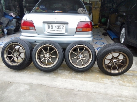 ขอบ 15 หน้า 7 หลัง 8 ใส่รถ 4 รู 100 และ 114 พร้อมยาง