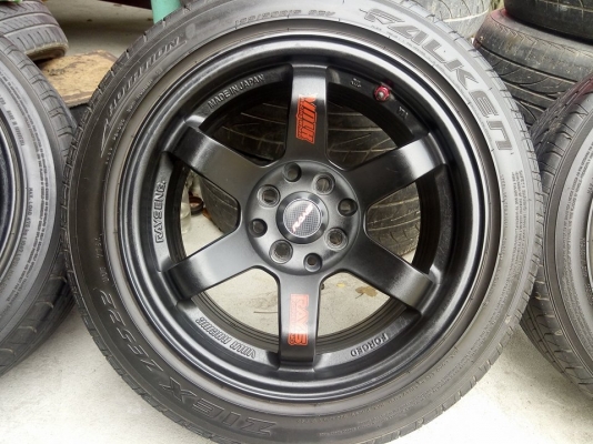 TE37 ก้านยก ขอบ 15 กว้าง 8 พร้อมยางสภาพดี TE37 ก้านยก ขอบ 15 กว้าง 8 พร้อมยางสภาพดี