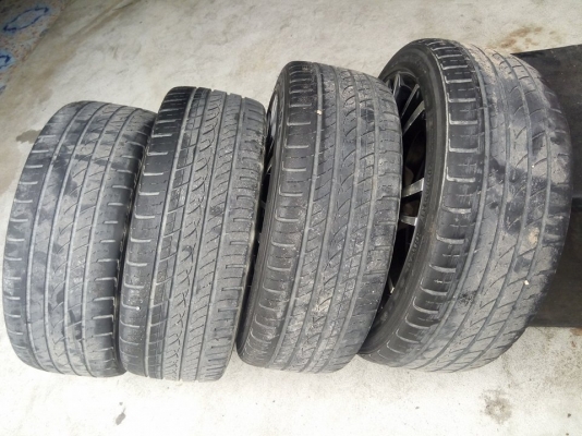 แม็กขอบ 17 กว้าง 7 ออฟ 40 พร้อมยาง ใส่รถ 4 รู 100