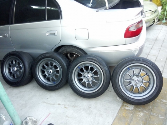 แม็กใหม่ขอบ 15 กว้าง 7 พร้อมยาง ราคาถูก