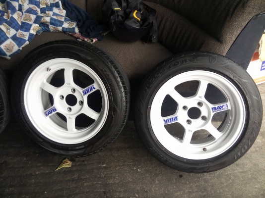 สภาพจบ พร้อมใส่หล่อกลับบ้าน TE37 ขอบ 15 กว้าง 7