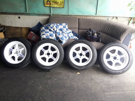 สภาพจบ พร้อมใส่หล่อกลับบ้าน TE37 ขอบ 15 กว้าง 7