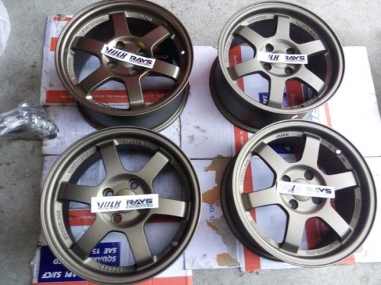 แม็กใหม่ te37 ขอบ 15 กว้าง 7 ออฟ 35 ราคาชุดละ 7500 บาท แม็กใหม่ te37 ขอบ 15 กว้าง 7 ออฟ 35 ราคาชุดละ 7500 บาท