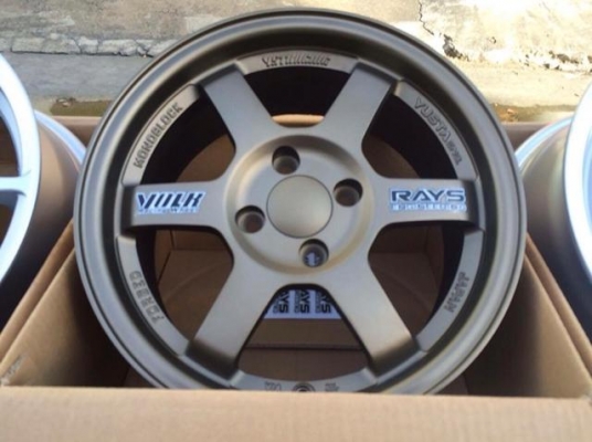 แม็กใหม่ te37 ขอบ 15 กว้าง 7 ออฟ 35 ราคาชุดละ 7500 บาท