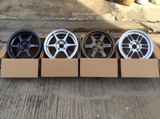 แม็กใหม่ ขอบ 15 กว้าง 7 ราคาถูก ใส่รถ 4 รู 100