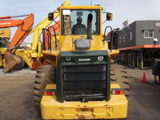 รถตัก Kawasaki 85ZV ปี 2008 ชั่วโมงน้อยมาก เครื่องยนต์ Hino JO8C จากญี่ปุ่นถึงไทยแล้วครับ