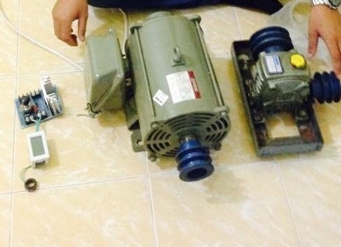 ขายมอเตอร์3hp พร้อมเกียร์ทด20-1