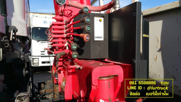 FTR240 ปี56 ติดเครนเฮียบ 3 ตัน 3 ปลอก ของ Unic กระบะ 6.5 m