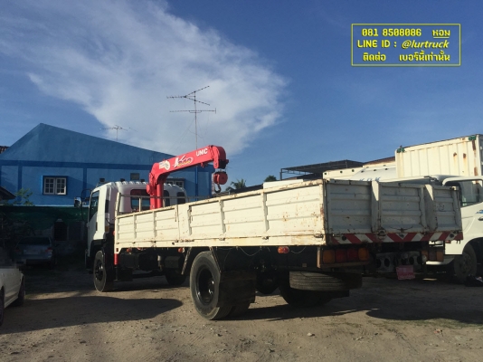 FTR240 ปี56 ติดเครนเฮียบ 3 ตัน 3 ปลอก ของ Unic กระบะ 6.5 m