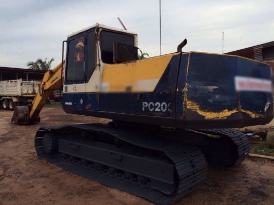 ขายรถแบ็คโฮ Komatsu PC200-5 เครื่องเดิม ปั๊มเดิม ไฟฟ้าตัด ช่วงล่างดี รถสวย พร้อมทำงาน เอกสารเล่มทะเบียน
