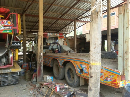 ขายเทลเลอร์รถเกี่ยวข้าว มิตซู ไอ้หลง เพลาเดียว พร้อมใช้งานครับ