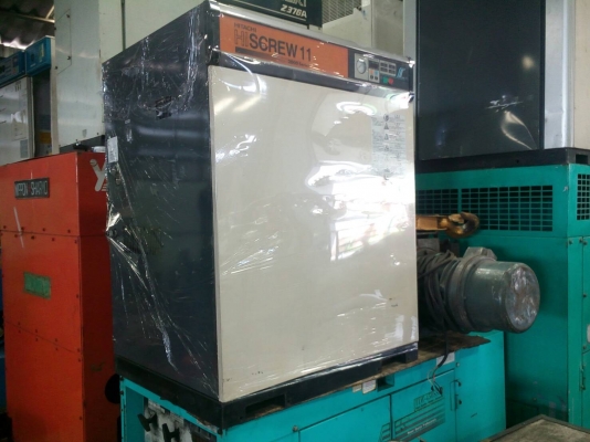 ขายเครื่องปั๊มลมสกรู  HITACHI OSP -11M6AR2 รุ่นใหม่มีแอร์ดรายเออร์  ( พร้อมใช้งาน รับประกัน 1 ปี ) คุณสนใจคุยกัน