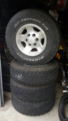 265/75R16 BF Goodrich แม๊ก 6 รู แลนคูเซอร์ ชุด 4 ล้อ   tel.081-4273941 ไอดีไลน์ 0814273941