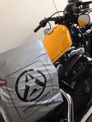 ผ้าคลุมรถBigBike VESPA,HD,BMW และมอเตอร์ไซค์ทุกรุ่น *ราคา480- รวมส่งฟรี