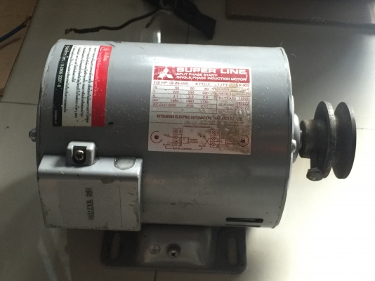 ขายครับ Motor Mitsubishi 1/3Hp single Phase 220V 4Pole