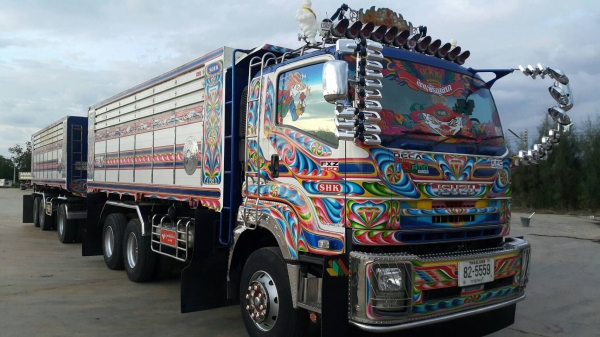 ขายด่วนรถพ่วงดั้ม 360แรงปี55 อู่สหะกิจ รถสวยพร้อมใช้