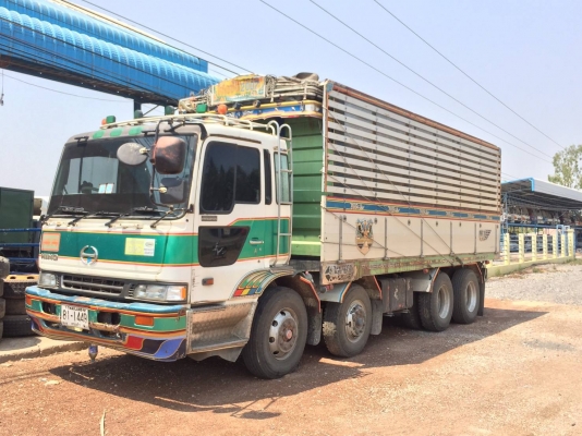 แสงฟ้าเต๊นท์รถ//ขายรถพ่วงเปอร์เฟียร์24ล้อ ครื่อง P11C-320แรง ดั้มแม่ลูกกระบะมิเนียม ยาว7เมตร